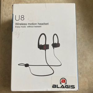 NEW wireless motion headset. Wireless v5.0. Hands free. Good for working out
